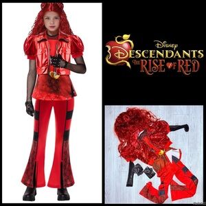 Decedents the rise of red Halloween costume cosplay dress up outfit accessories